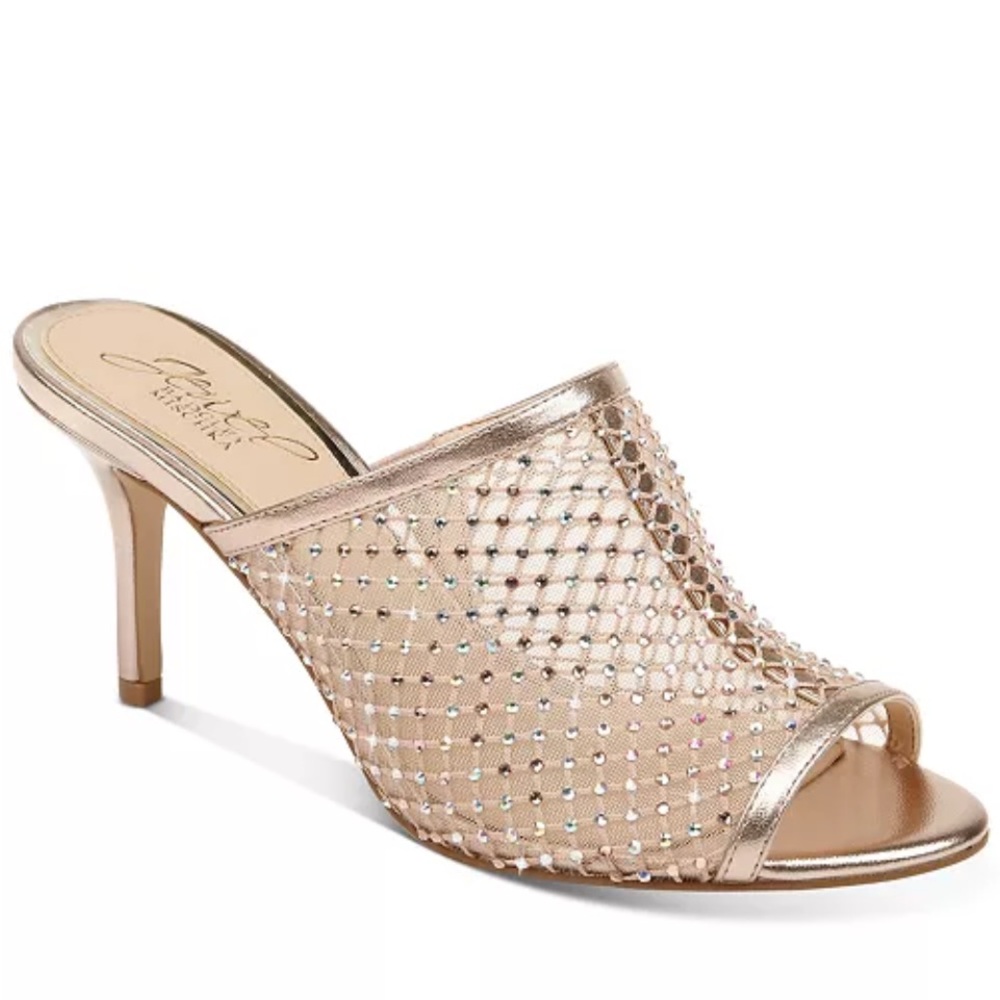 Badgley Mischka Jewel Nadine evening heels crystals size 6,5 worn once